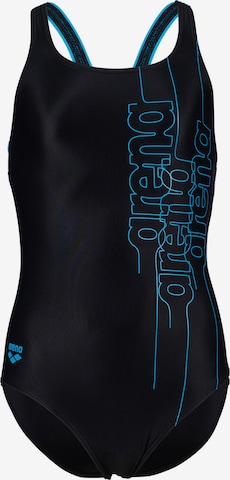 ARENA Спортивная пляжная одежда 'PRO BACK GRAPHIC L' в Черный: спереди