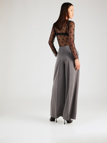 Nasty Gal Wide leg Pantalon in Grijs