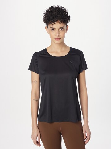 On Performance Shirt in Black: front