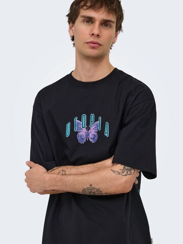 Only & Sons T-Shirt 'ONSKEANE' in Schwarz