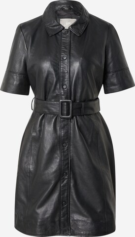 Gipsy Shirt Dress 'Lousha' in Black: front