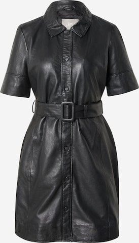 Gipsy Shirt Dress 'Lousha' in Black: front