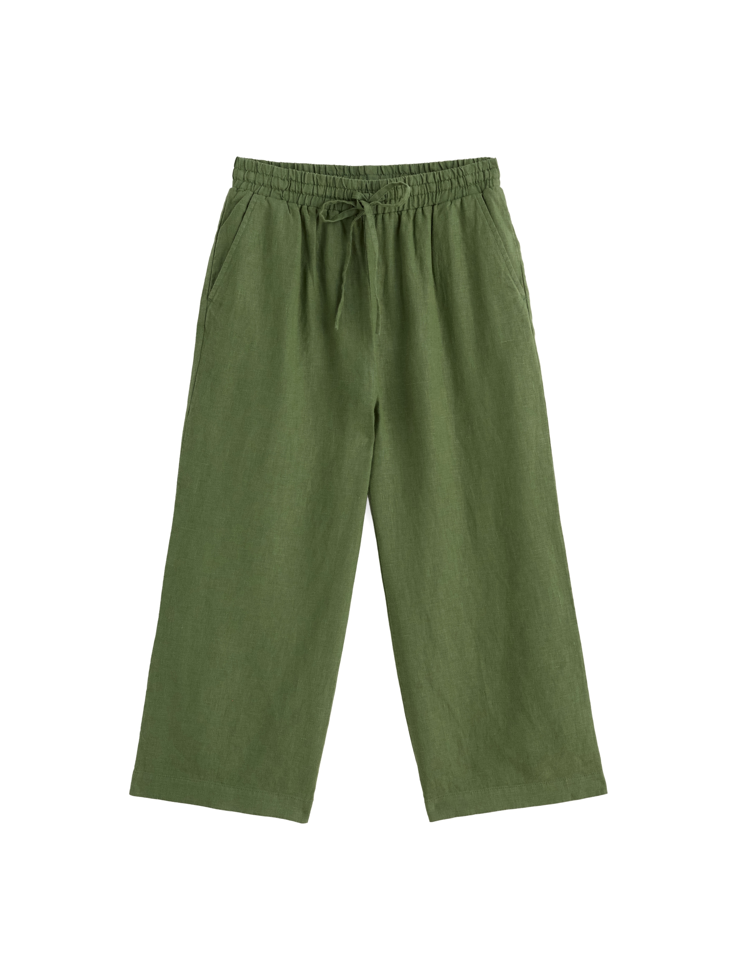 Seasalt Cornwall Loosefit Broek 'Tide Flow' in Groen: voorkant