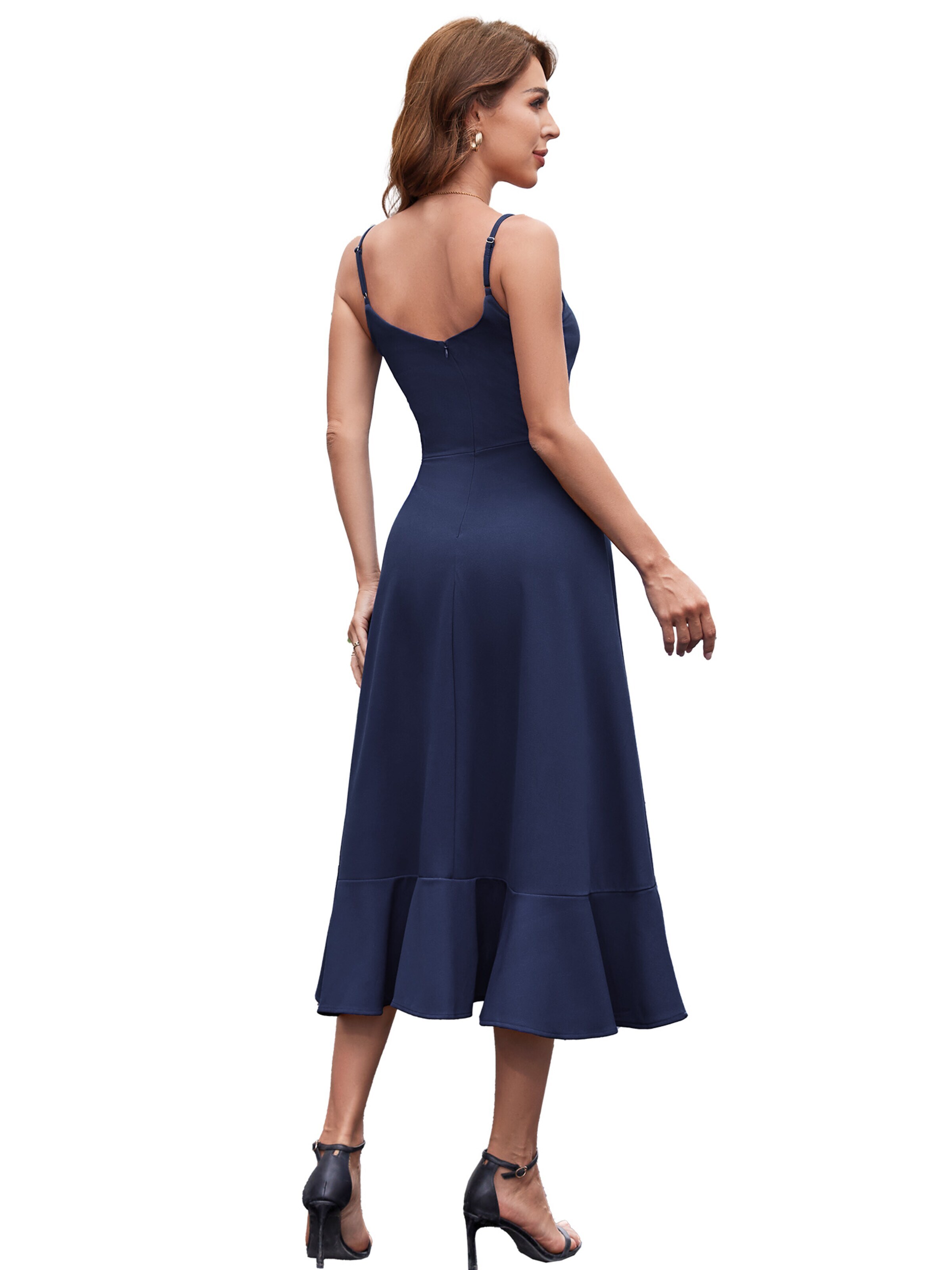 Zapaka Cocktail Dress in Blue