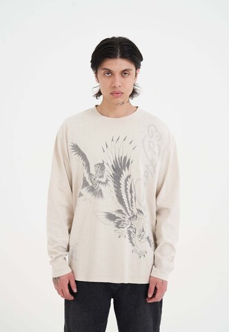 Ed Hardy Pulover | bež barva: sprednja stran