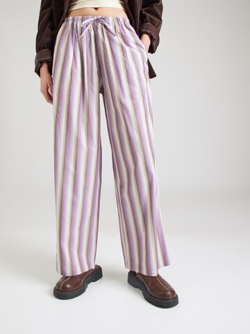 TOPSHOP Wide Leg Hose in Lila: Vorderseite
