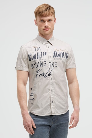 CAMP DAVID Regular Fit Hemd in Weiß: Vorderseite