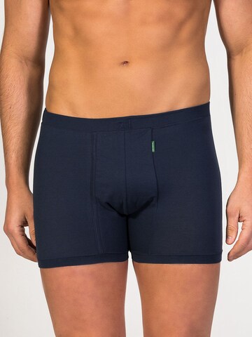 zd ZERO DEFECTS Boxer shorts 'Helios fly front boxer' in Blue: front