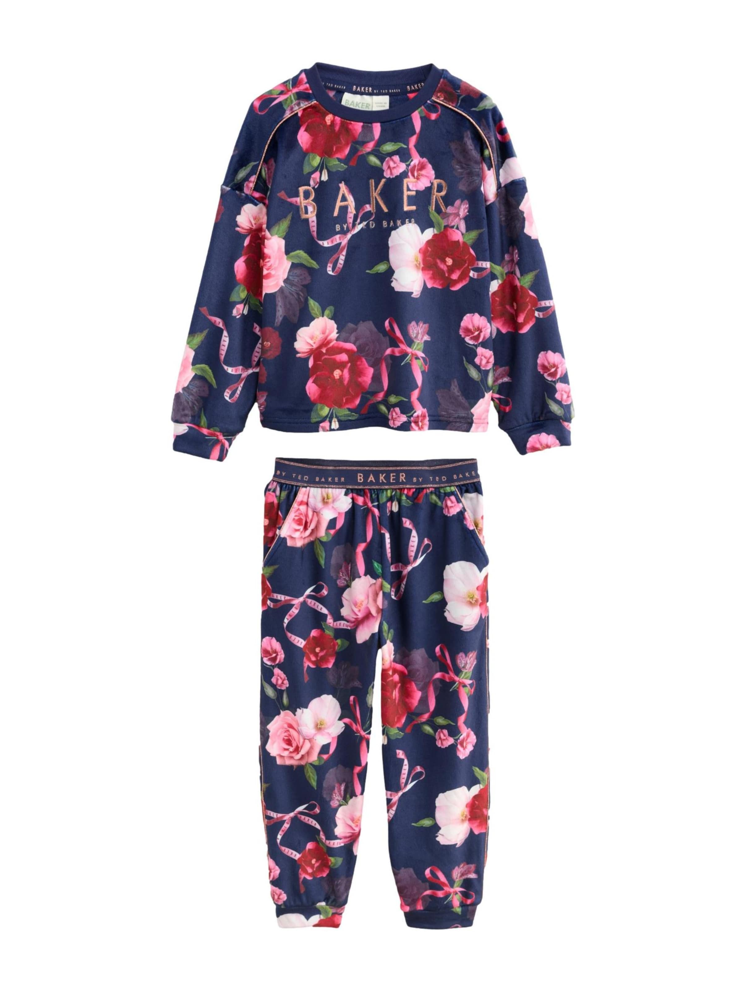 Baker by Ted Baker Комплект пижама в синьо: отпред