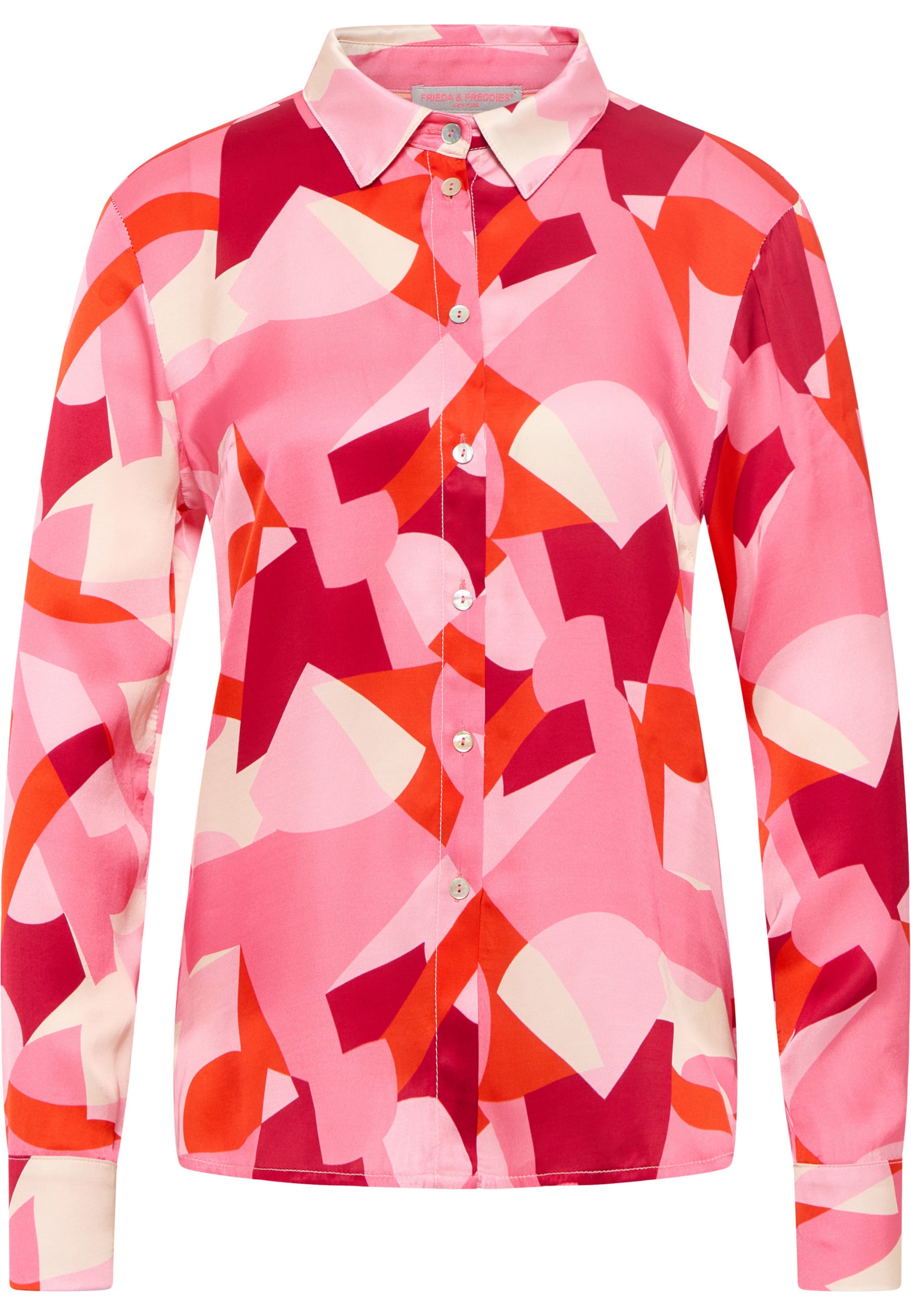 Frieda & Freddies NY Bluse in Pink: Vorderseite