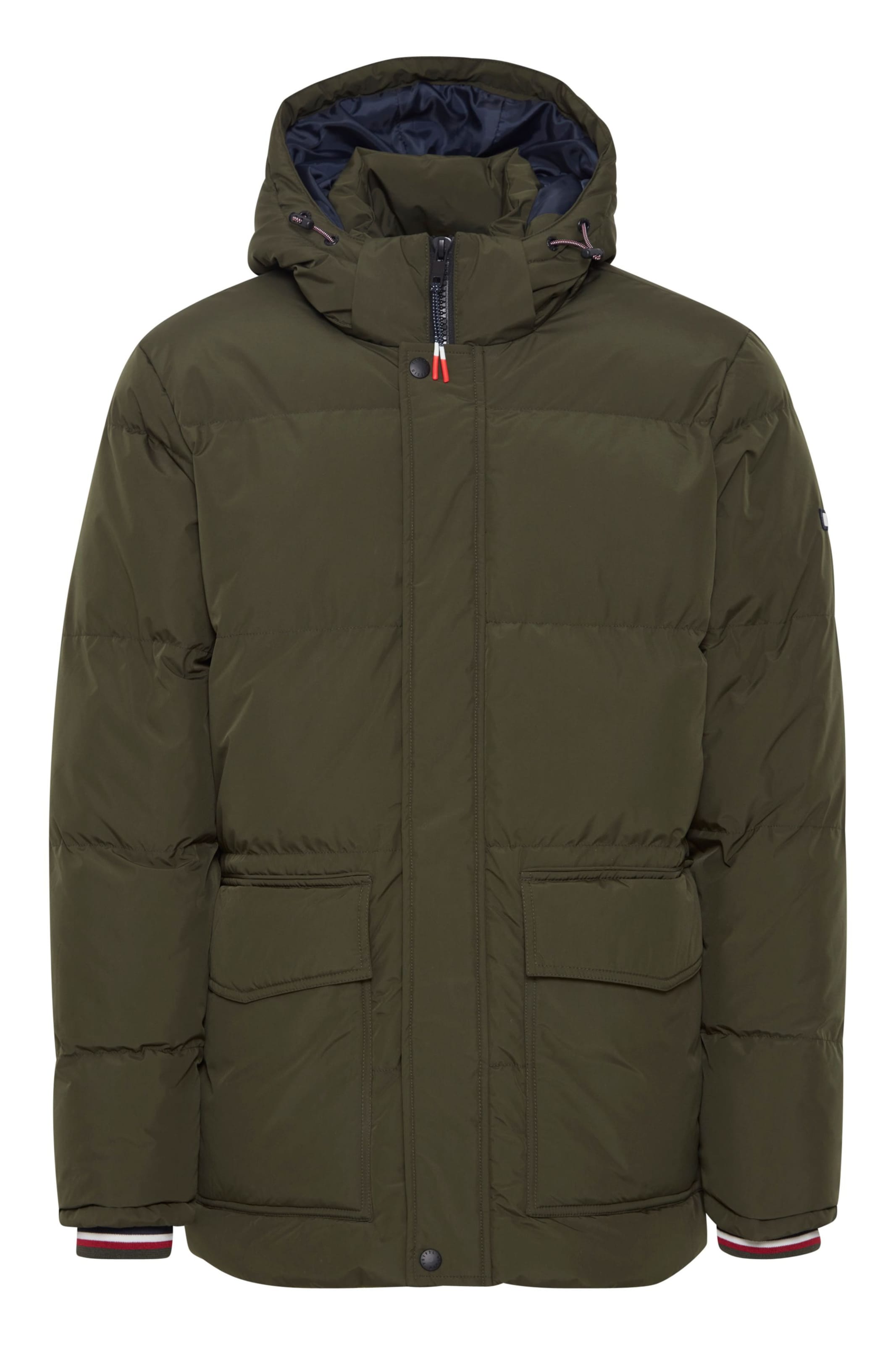 FQ1924 Winterparka 'Jacob' in Groen: voorkant