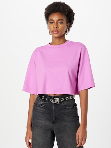 T-shirt 'Frances' Aligne en violet : devant