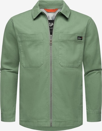 Ragwear Between-season jacket 'Liwty' in Green: front