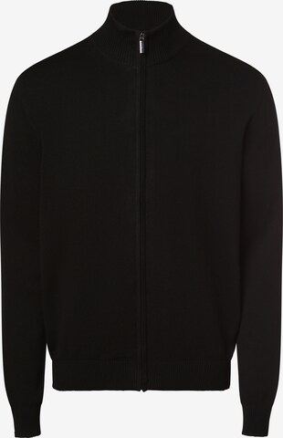 Andrew James Knit Cardigan ' ' in Black: front