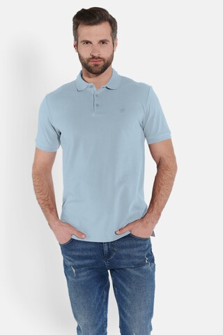T-Shirt Steffen Klein en bleu : devant