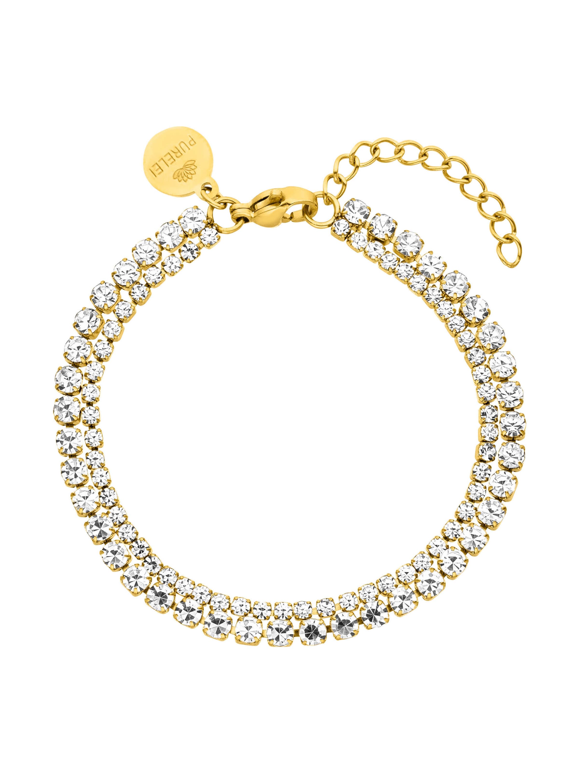 PURELEI Armband 'Festive' in Gold: Vorderseite