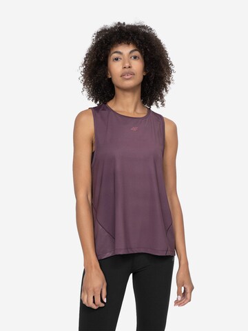 T-shirt fonctionnel 4F en violet : devant