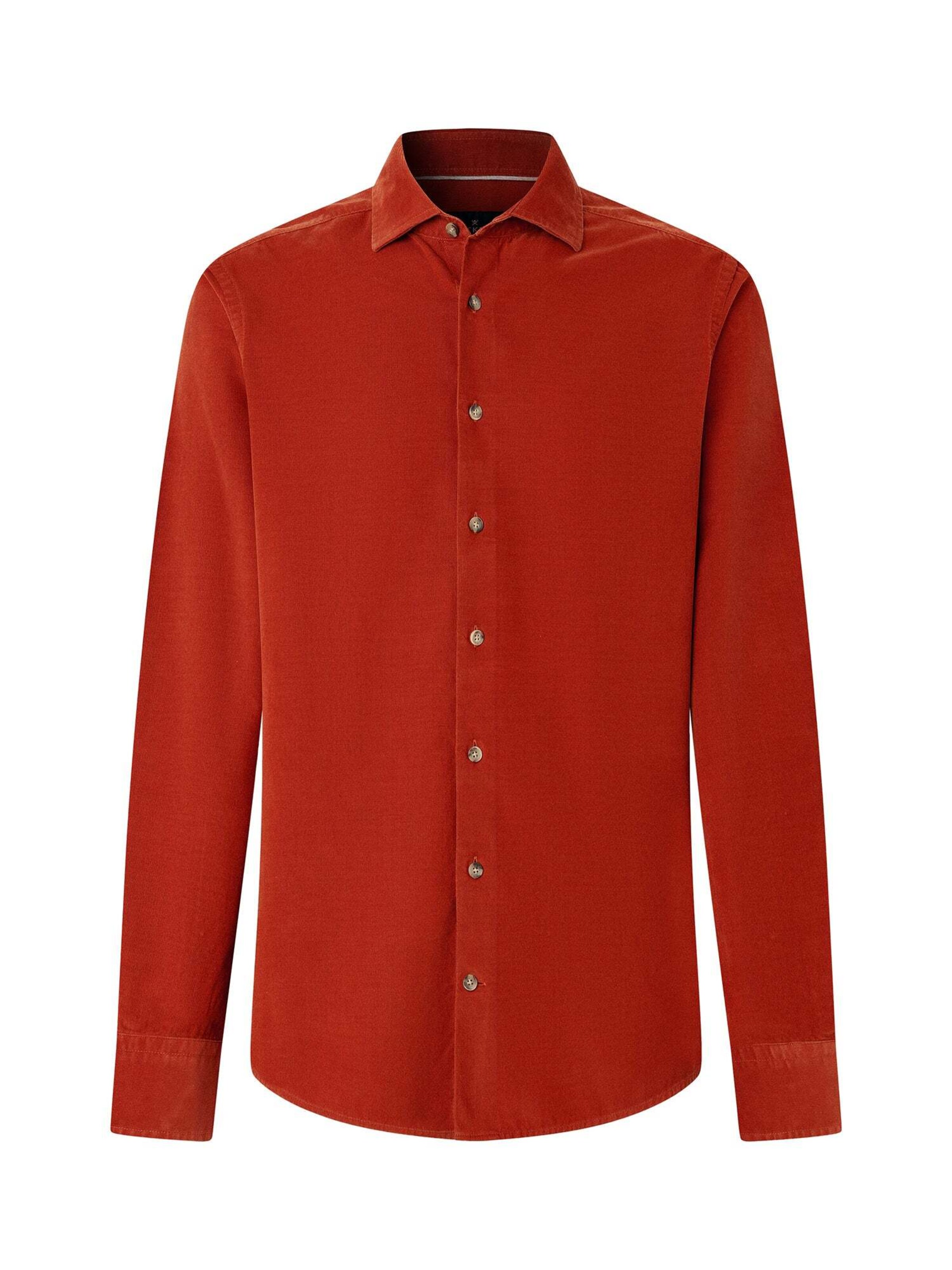 Hackett London Regular fit Overhemd in Oranje: voorkant