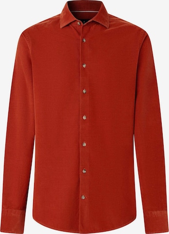 Hackett London Hemd in Orange: Vorderseite