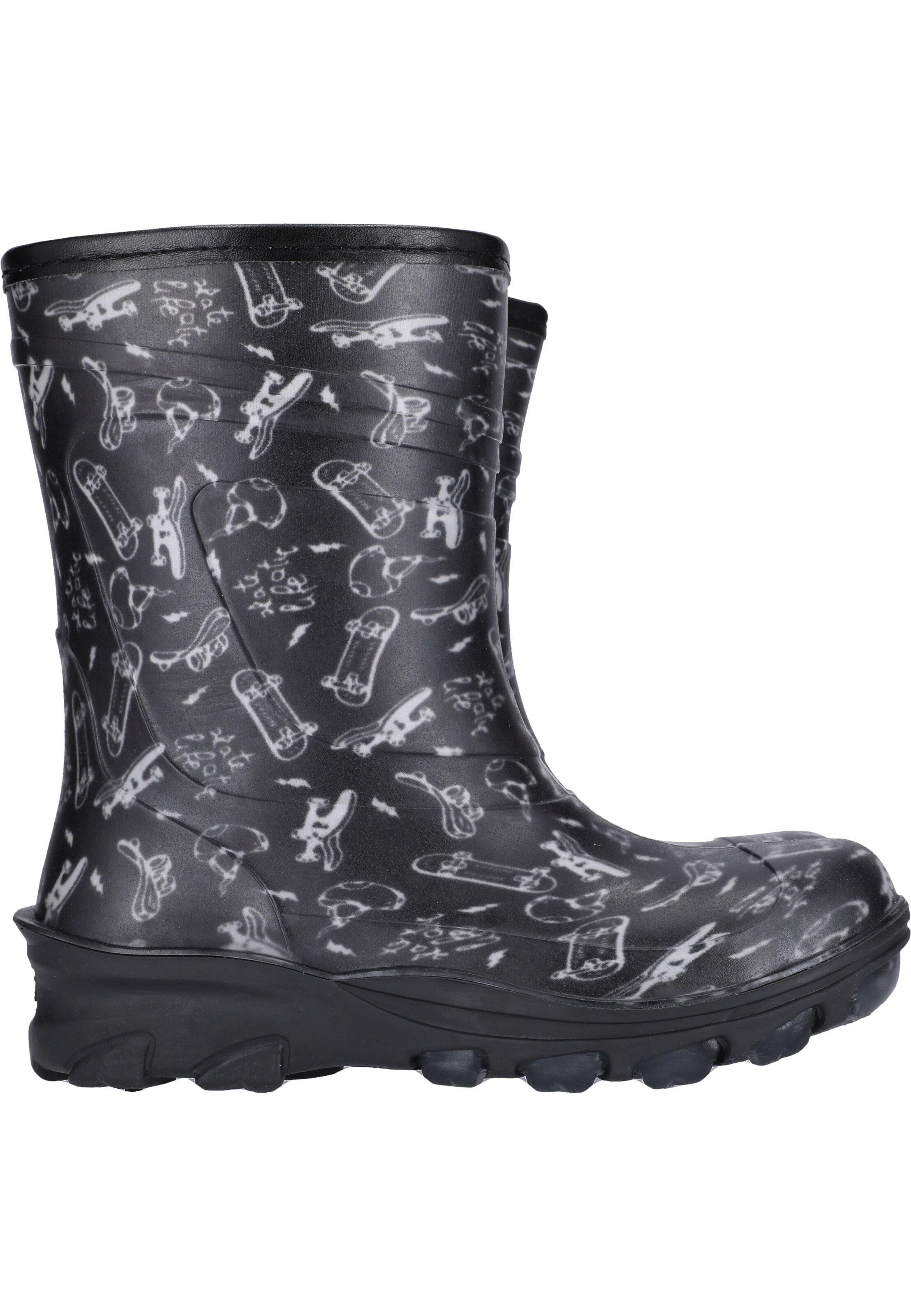 ZigZag Rubber boot 'Cenerki' in Black