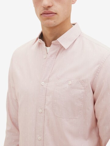 TOM TAILOR Regular Fit Skjorte i pink