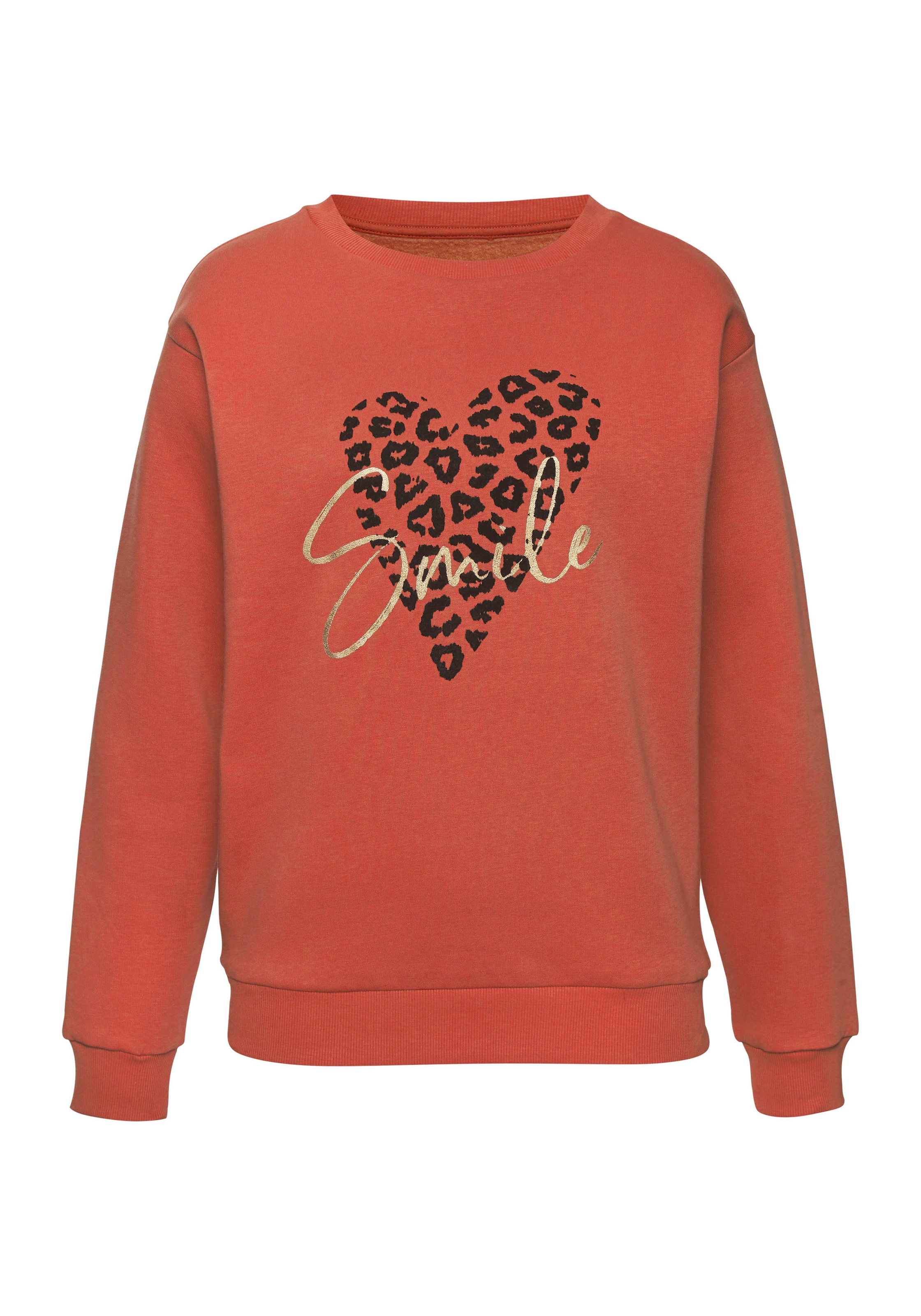 LASCANA Sweatshirt in Rot: Vorderseite