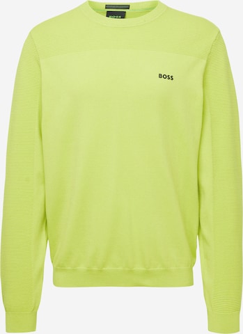 BOSS Sweater 'Momentum' in Green: front