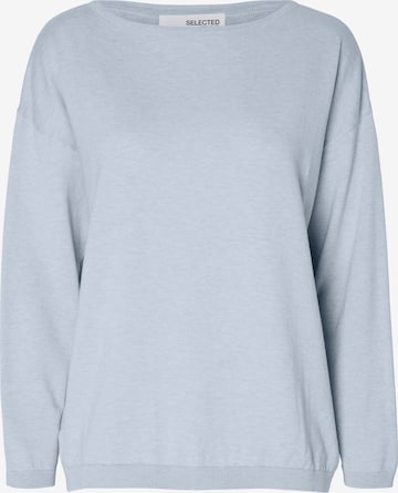 SELECTED FEMME Pullover 'BERGA' i blå: forside