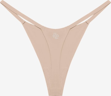 GOD SAVE QUEENS Stringi 'Second Skin G-String' w kolorze beżowy: przód