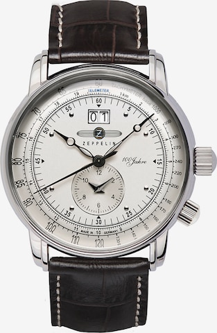 Zeppelin Analog Watch in Silver: front