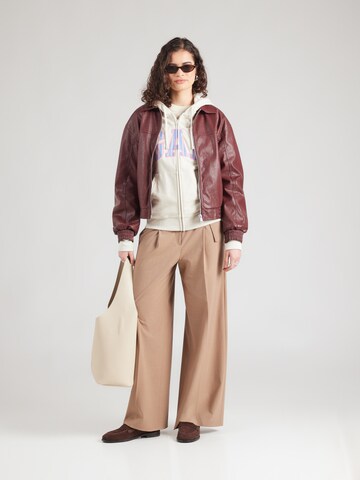 GAP Sweat jacket 'HERITAGE' in Beige