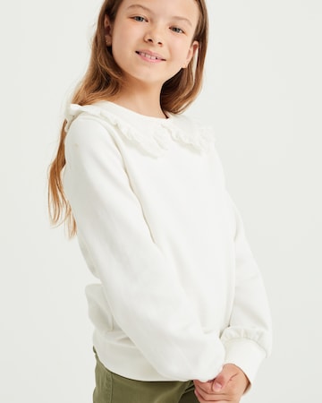 WE Fashion - Pullover em branco: frente