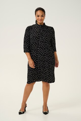 KAFFE CURVE Kleid 'Vilna' in Schwarz