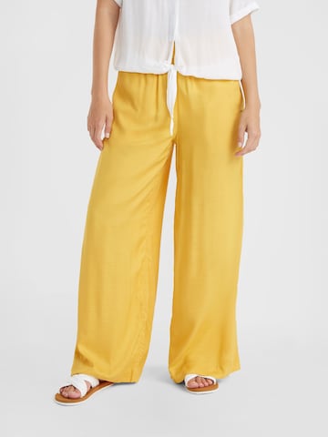 Wide leg Pantaloni 'Malia' de la O'NEILL pe galben: față