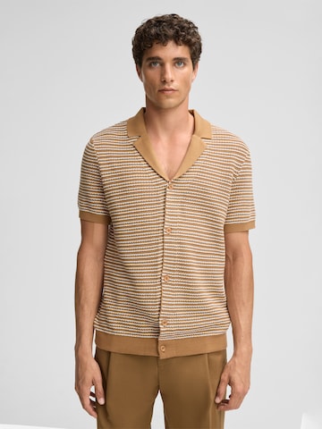 Coupe regular Chemise 'Adrian' STRELLSON en marron : devant