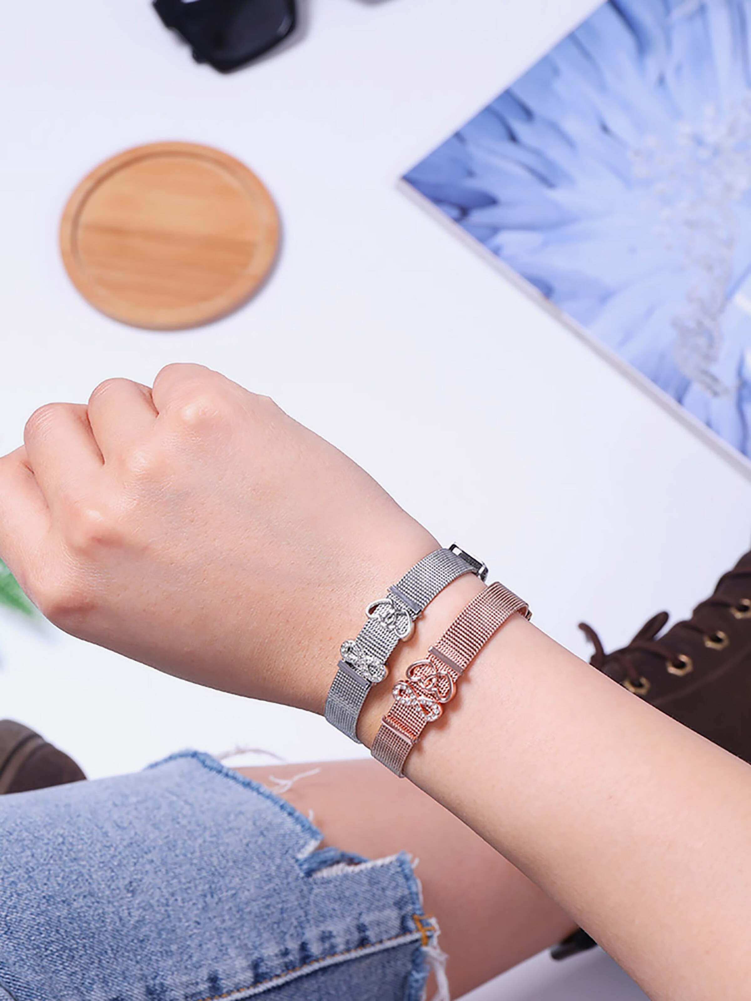 Bracelet Heideman en rose : devant