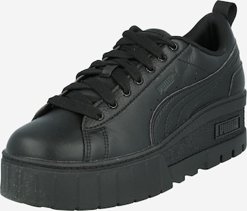 PUMA - Sapatilhas baixas 'Mayze' em preto: frente