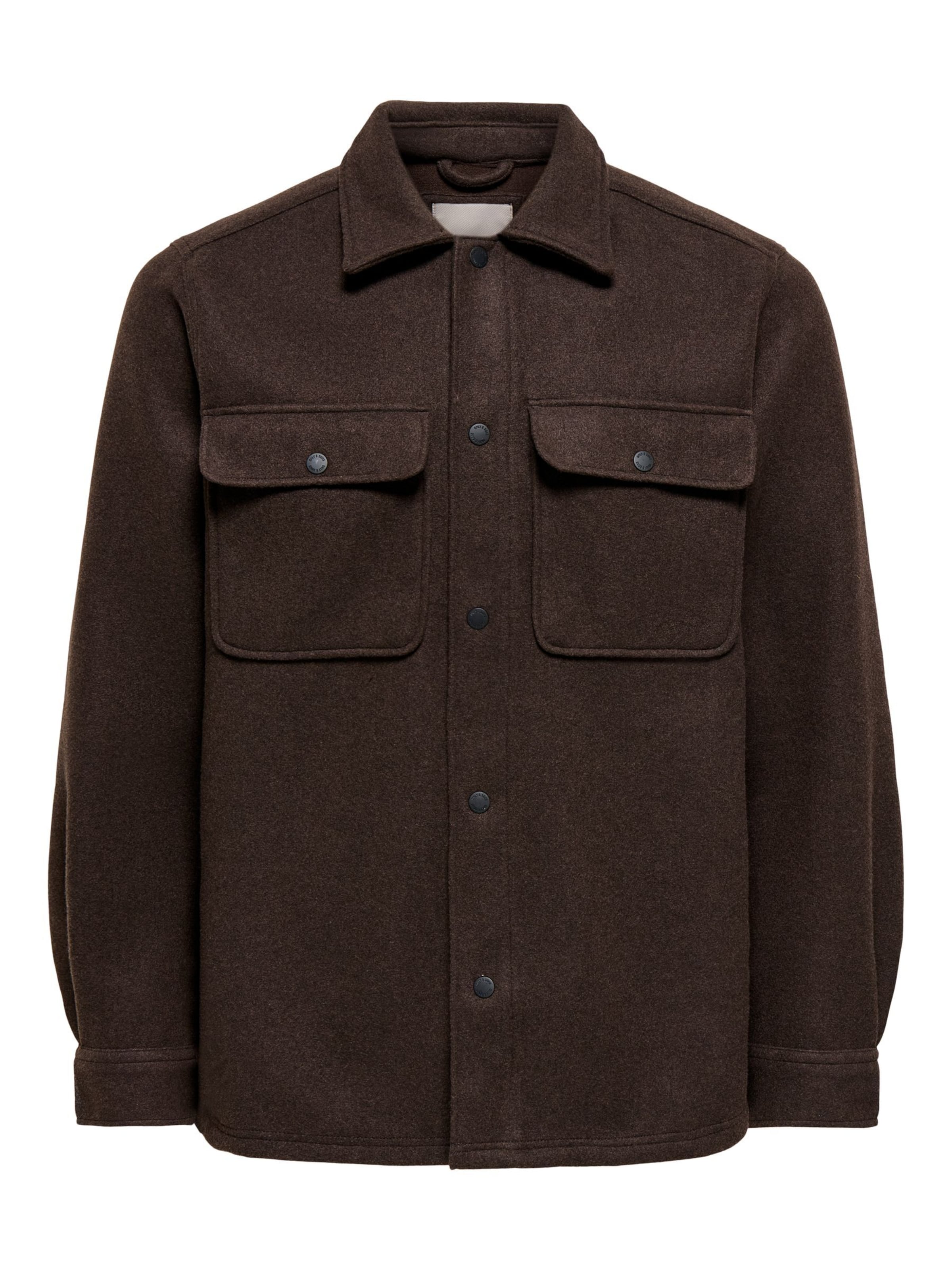 Regular fit Camicia 'ONSAsh' di Only & Sons in marrone: frontale