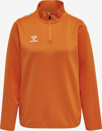 Hummel Sportief sweatshirt in de kleur Oranje / Wit, Productweergave