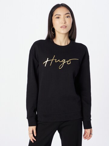 HUGO Red Sweatshirt 'Easy Crew' in Schwarz: predná strana