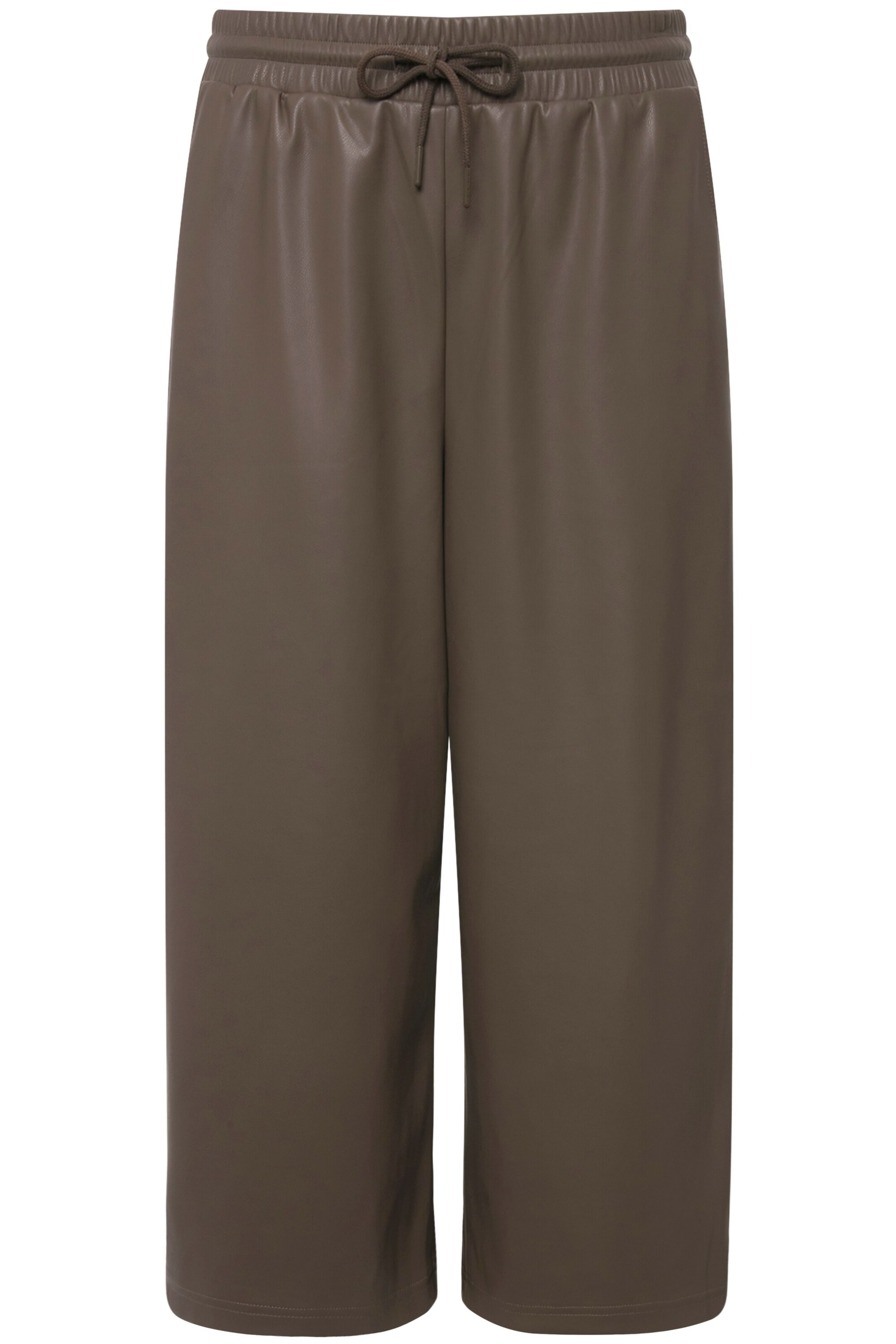 Studio Untold Wide Leg Hose in Braun: Vorderseite