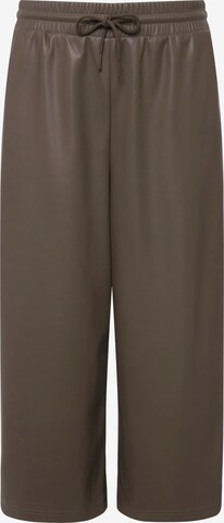 Studio Untold Wide leg Pants in Brown: front