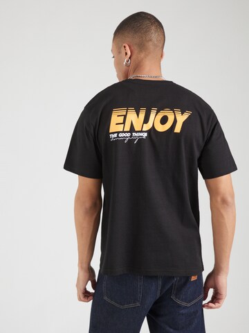 Denim Project Shirt 'Enjoy' in Black: front