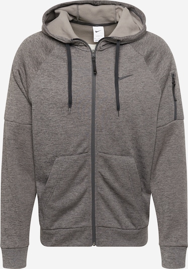 NIKE Sportsweatjacke in graphit / schwarz, Produktansicht