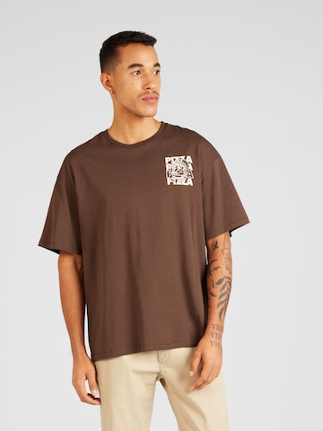 JACK & JONES Shirt 'GIANNIS' in Brown: front