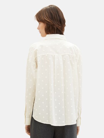 TOM TAILOR DENIM Blouse in Wit