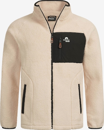 Veste en polaire fonctionnelle 'AS415' Arctic Seven en beige : devant