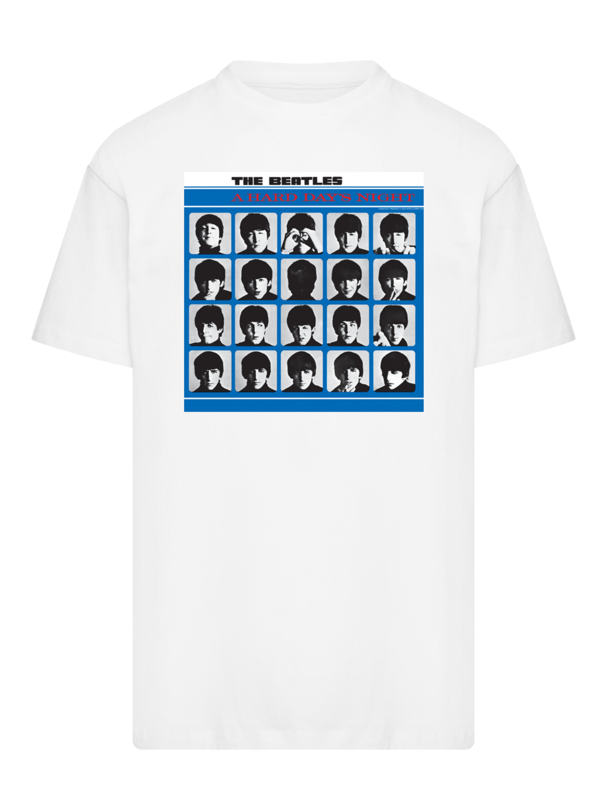 F4NT4STIC Shirt 'The Beatles Retro' in White: front