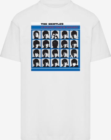 T-Shirt 'The Beatles Retro' F4NT4STIC en blanc : devant
