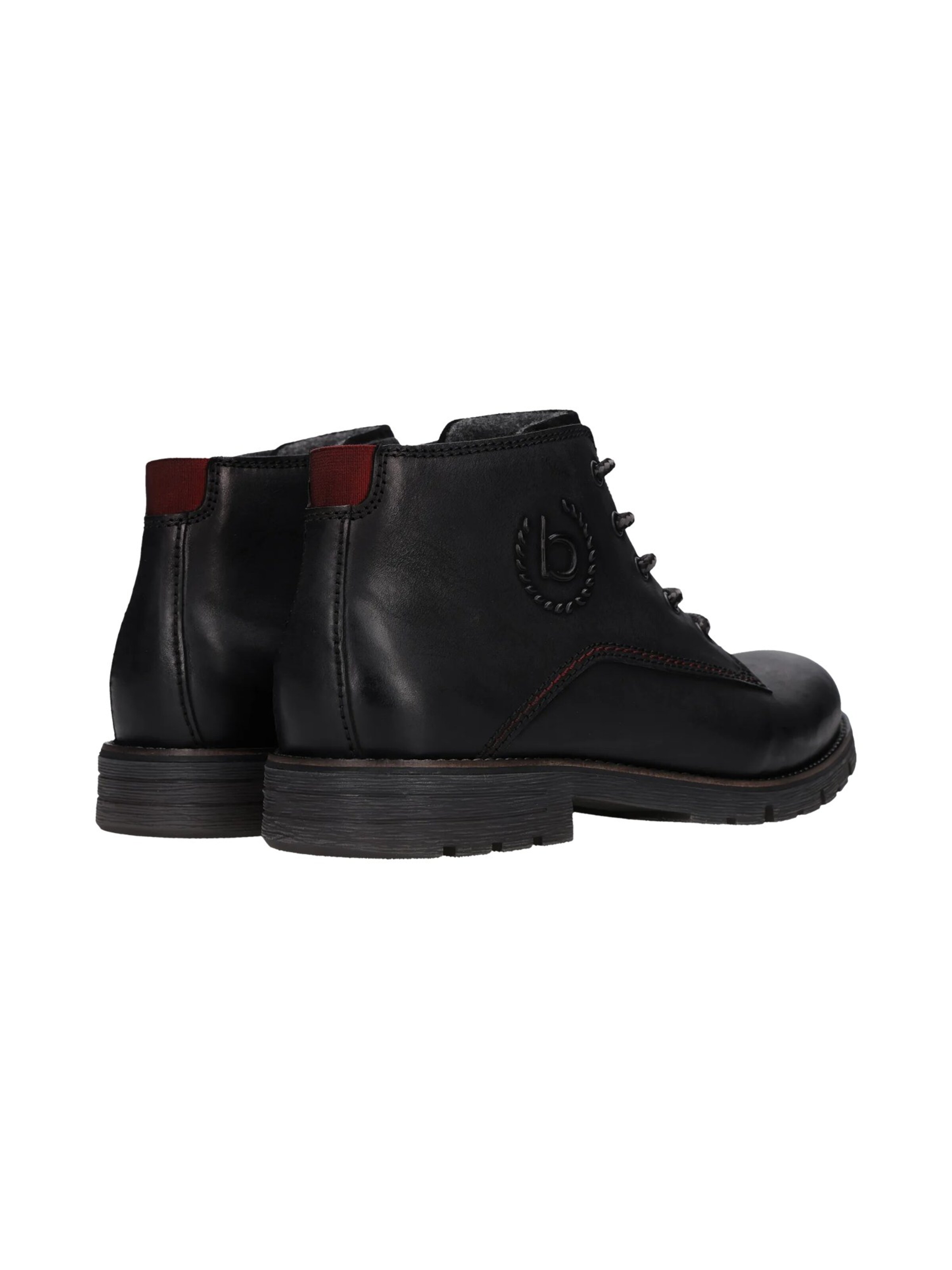 Boots stringati di bugatti in nero